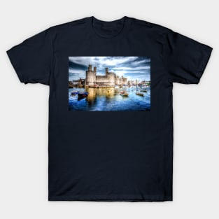 Caernarfon Castle At Dusk T-Shirt